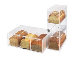 Classic 3 Tier Bread Case - 7" x 12" x 20" 