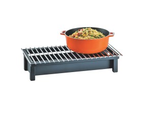 One by One Black Chafer Griddle - 22" x 12" x 4"