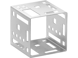 Squared 7" Stainless Steel Cube Riser