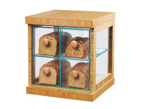 Bamboo 4 Drawer Bread Case