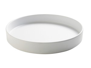 Hudson  - White 10" Raised Rim Melamine Plate