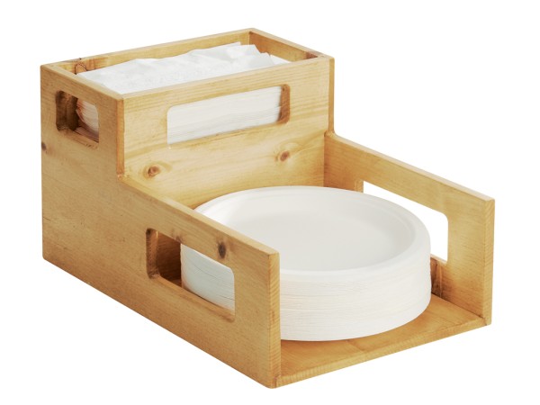 Madera Plate and Napkin Holder