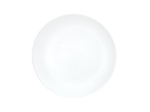 Shallow Coupe White  11" Melamine Plate