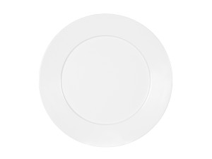 Classic Rim White  7" Melamine Plate