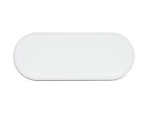 Hudson 20X8 Oval Platter - White
