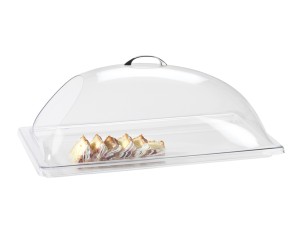 Classic Clear Dome Display Cover with Single End Opening - 12" x 20" x 7 1/2"