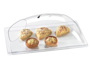 Classic Clear Dome Display Cover with Double End Opening - 12" x 20" x 7 1/2"