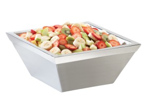 Cold Concept Square Stainless Steel Bowl - 10" x 10" x 4"