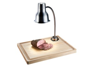 Maple Carving Station with Lamp