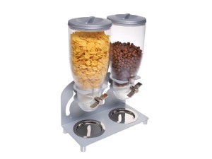 Turn N Serve Platinum 3.5 Liter Double Canister Cereal Dispenser