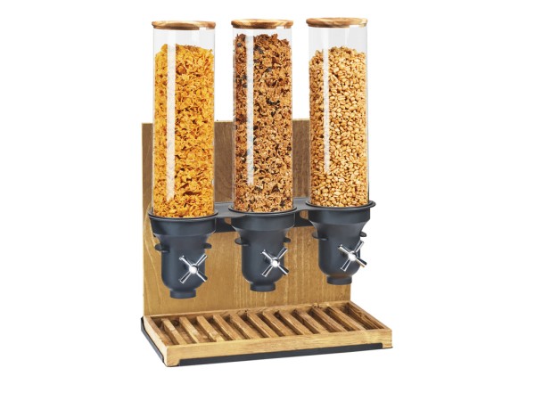 Madera 4.5 Liter Triple Canister Cereal Dispenser