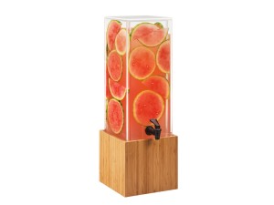 Bamboo 3 Gallon Dispenser With Decorative Infusion Wall