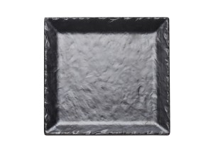 Faux Slate 11 1/2" Square Platter with Raised Rim