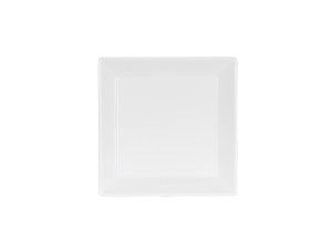 8" Square Plate - White