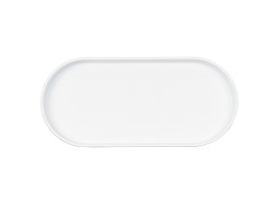 Hudson 13X6 Oval Platter - White