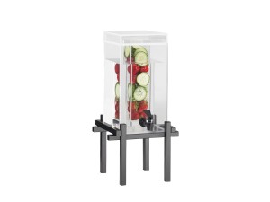 One by One Black 1.5 Gallon Beverage Dispenser with Infusion Chamber