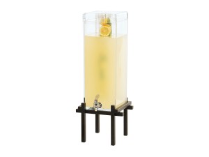 One By One Black 3 Gallon Beverage Dispenser with Infusion Chamber