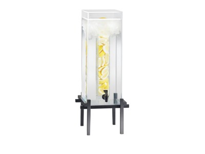 One by One Black 5 Gallon Beverage Dispenser with Infusion Chamber