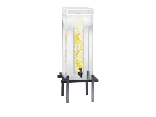 One by One Black 5 Gallon Beverage Dispenser with Infusion Chamber