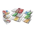 Three Tier Merchandiser with Rectangular Wire Baskets - 18