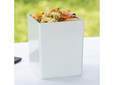 White Melamine Box - 5" x 5" x 6"