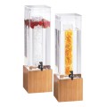 Bamboo 3 Gallon Beverage Dispenser with  Ice Chamber