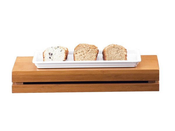 Bamboo Rectangular Crate Riser - 20" x 7" x 3"