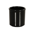 Black 16 oz. Round Melamine Condiment Jar