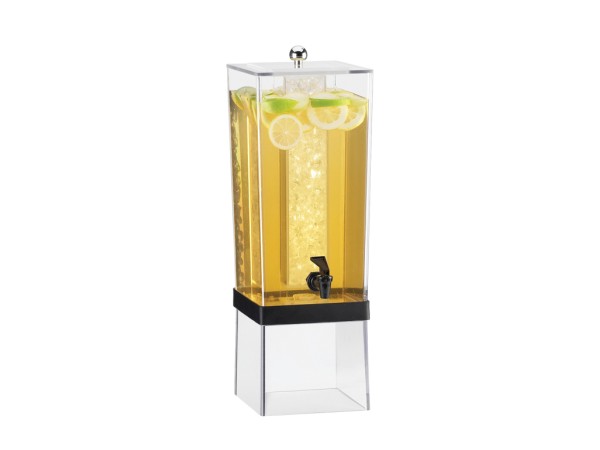 3 Gallon Silver Econo Beverage Dispenser with Ice Chamber