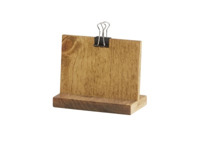 Madera 3" x 2" Clipboard Menu Holder