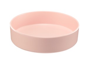 Hudson - Blush 72 oz. Raised Rim Melamine Bowl