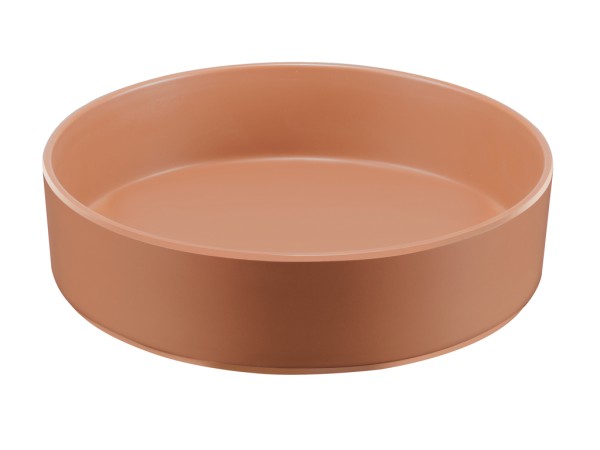 Hudson - Terracotta 72 oz. Raised Rim Melamine Bowl