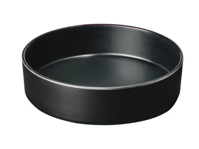 Hudson - Black 72 oz. Raised Rim Melamine Bowl