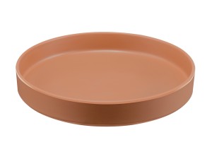 Hudson - Terra Cotta 10" Raised Rim Melamine Plate