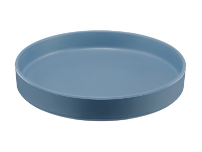 Hudson - Stone Blue 10" Raised Rim Melamine Plate