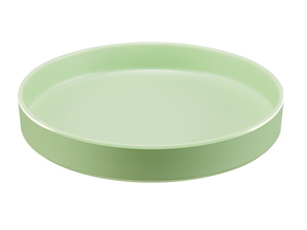 Hudson - Matcha 12" Raised Rim Melamine Plate