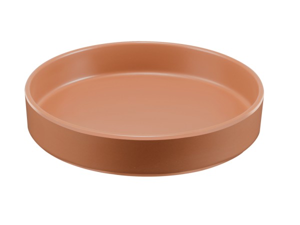 Hudson - Terracotta 8" Raised Rim Melamine Plate