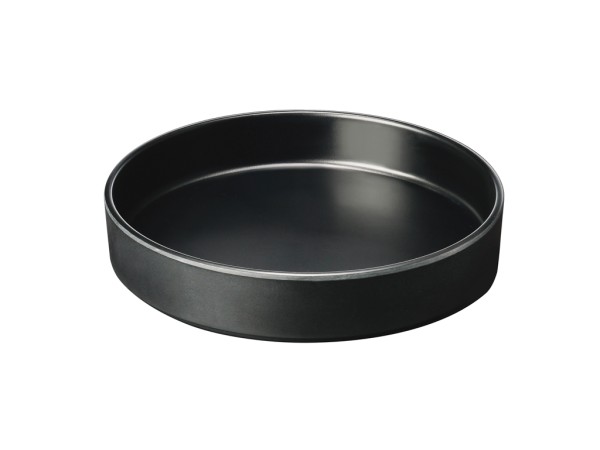 Hudson - Black 8" Raised Rim Melamine Plate