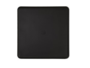 Hudson 14" Black Square Melamine Platter