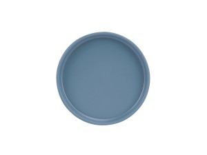 Hudson - Stone Blue  8" Low Rim Melamine Plate