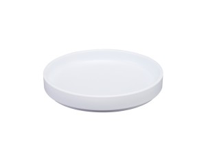 Hudson - White  8" Low Rim Melamine Plate