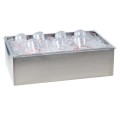 Stainless Steel Ice Housing with Clear Polycarbonate Pan - 12
