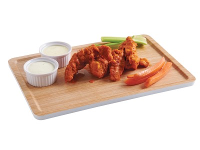 Finn Wood Effect Rectangular Modular Melamine Tray 9" x 13"