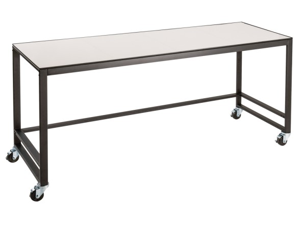 Monterey 72" x 24" x 34" White Merchandising Table