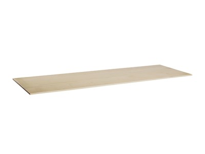Blonde 72" x 22 1/2" x 1 1/2" Bottom Shelf for Merchandising Table