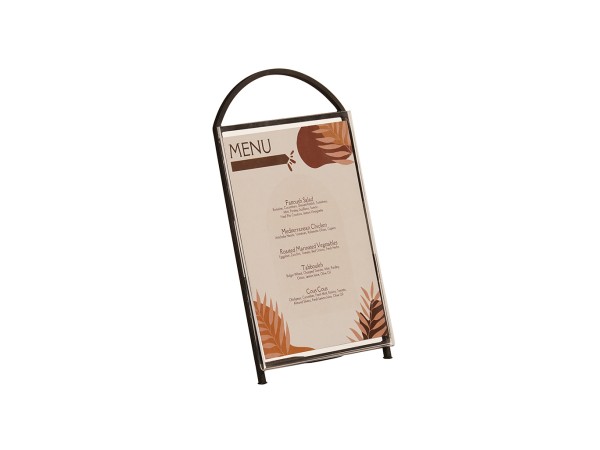 Arched Signholder-8.5x11 Black