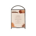 Arched Signholder-8.5x11 Black