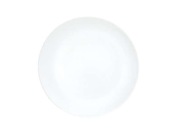 Shallow Coupe White  11" Melamine Plate