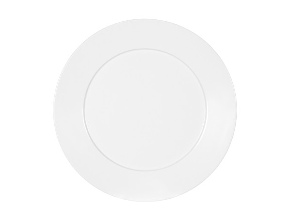 Classic Rim White  7" Melamine Plate