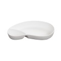 2 Section Chip and Dip Bowl White